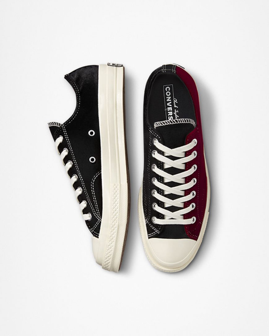 Tenisi Barbati Converse Chuck 70 Beyond Retro Velvet Negrii Rosii | RO E130QU608